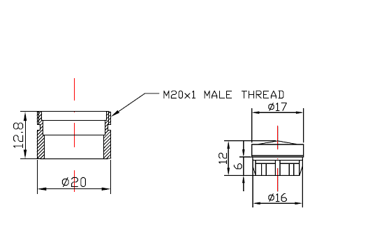 Global Nino Faucet Aerator Drawing